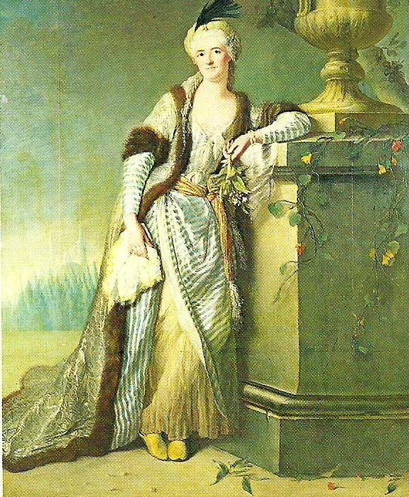 Aved, Jacques-Andre-Joseph the marquise de saint-maur Germany oil painting art